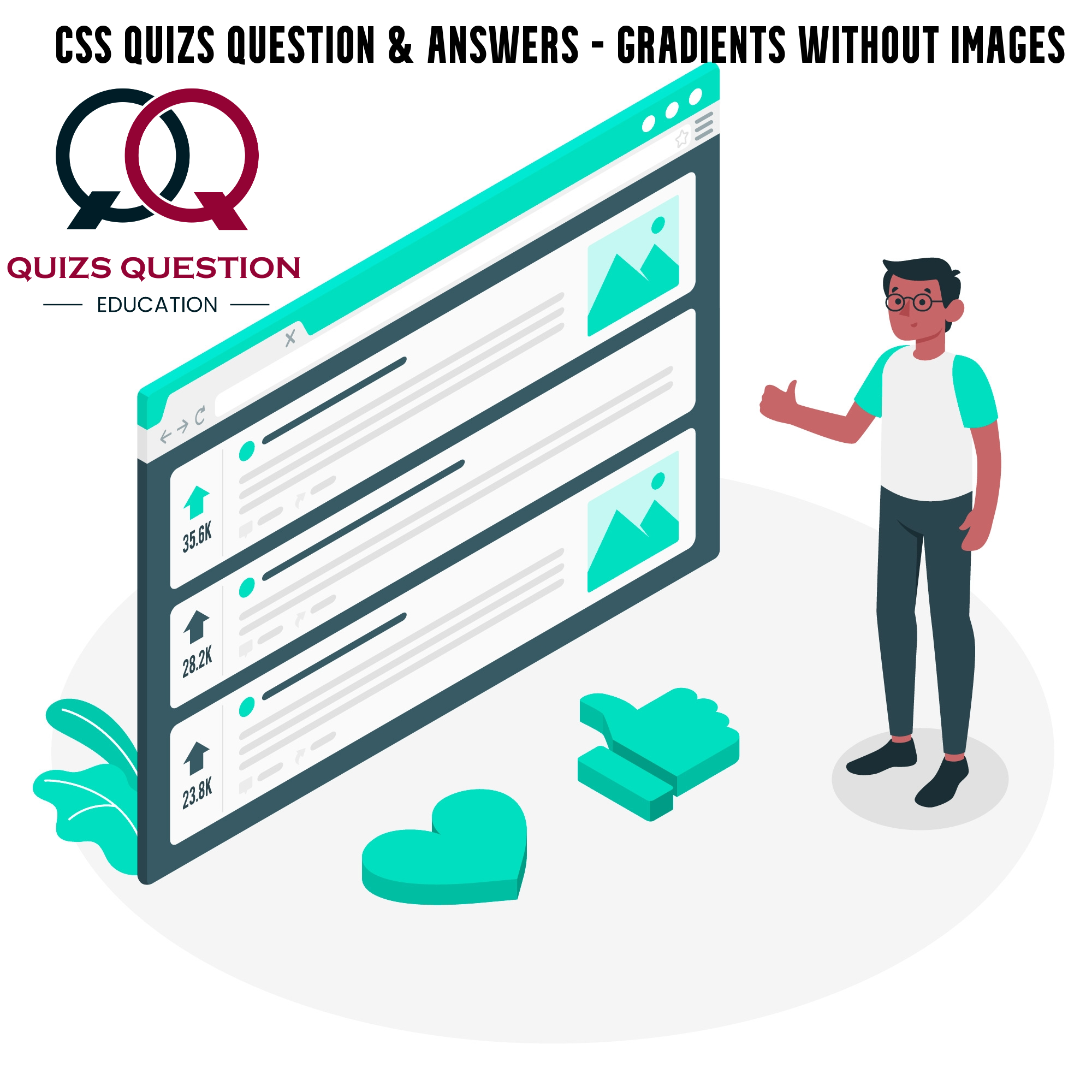 CSS Quizs Question & Answers – Gradients without Images