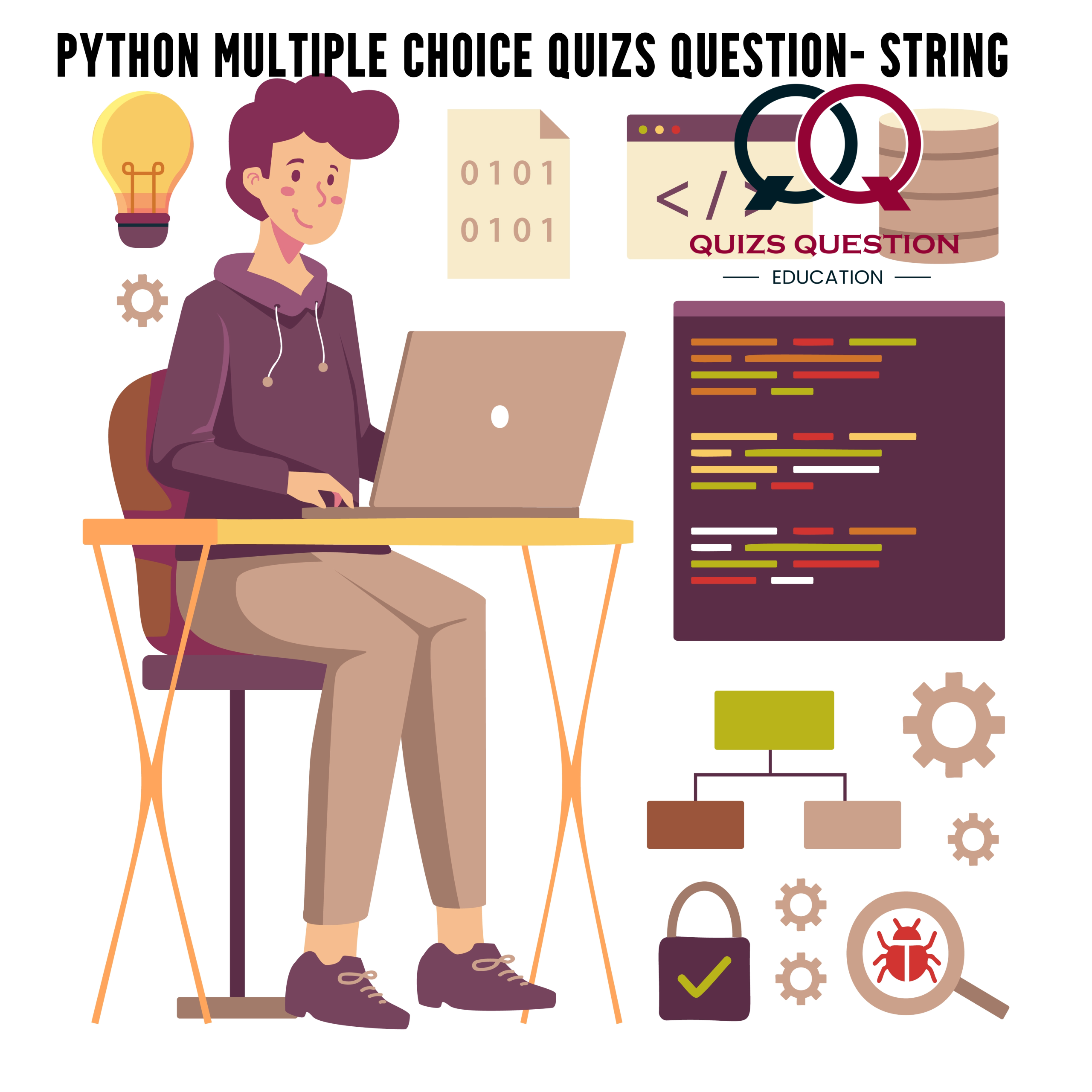 Python Multiple Choice Quizs Question– String