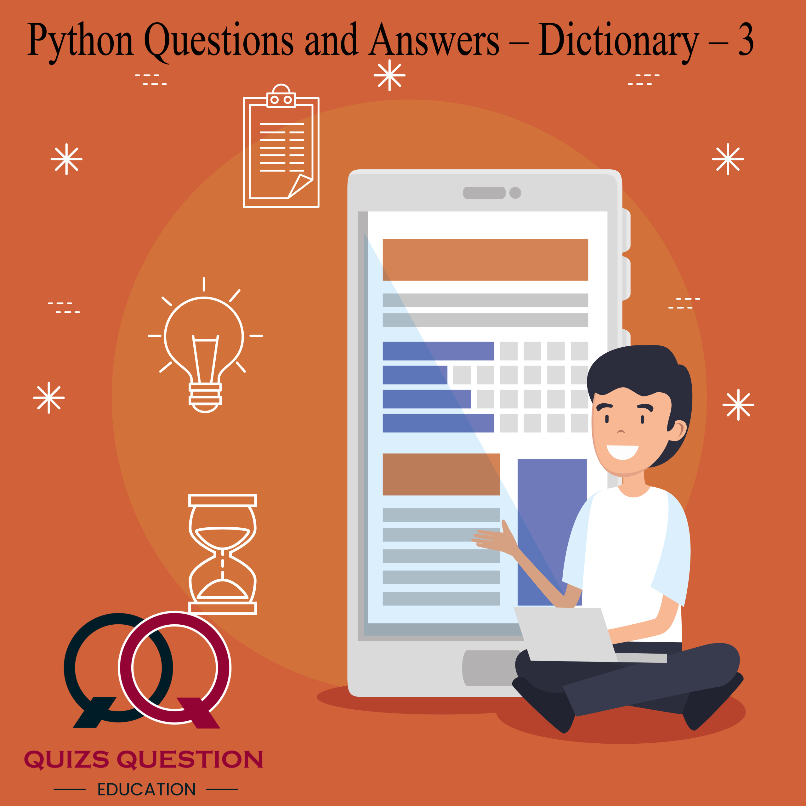 “Python Questions and Answers – Dictionary – 3