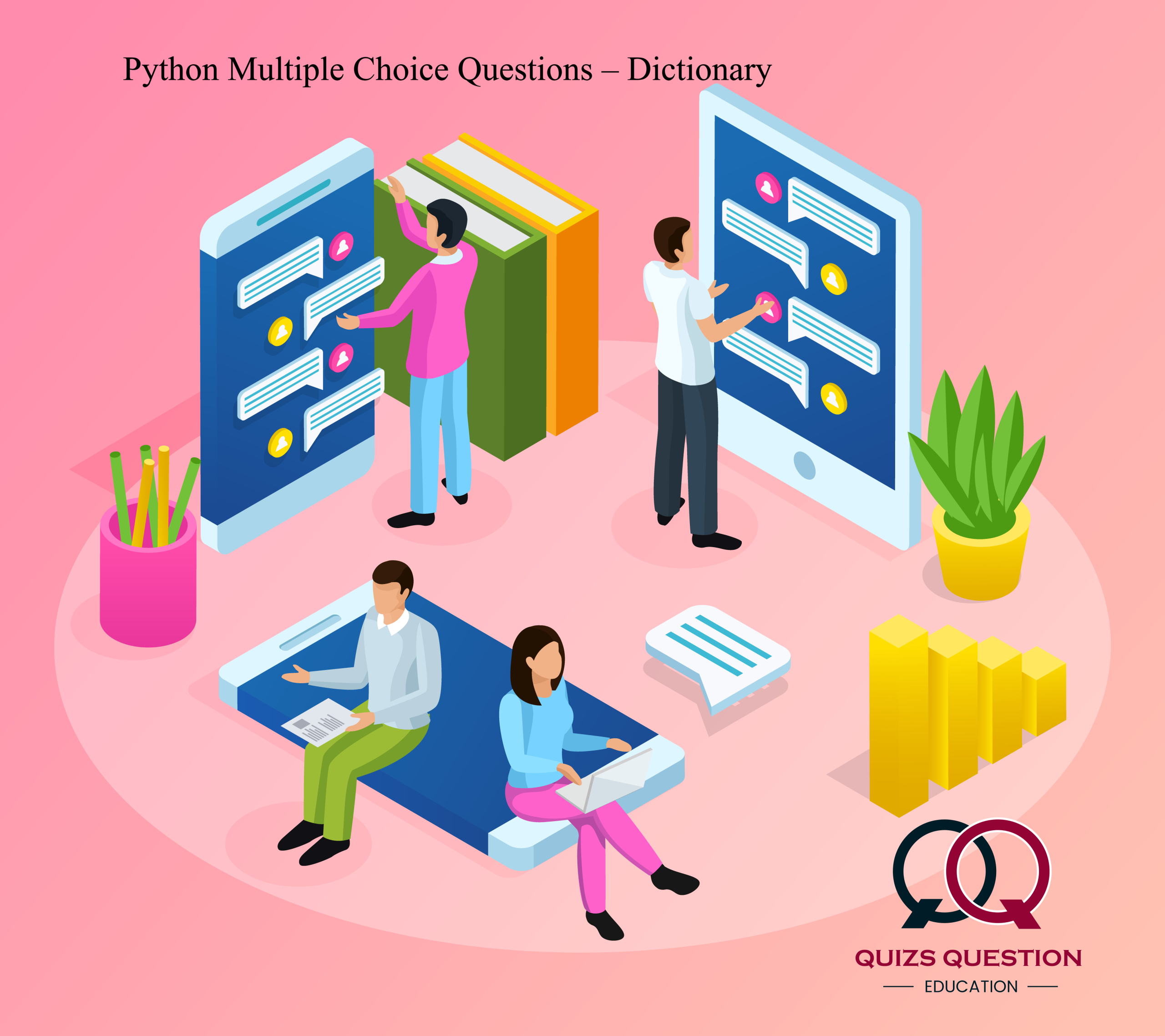 Python Multiple Choice Questions – Dictionary